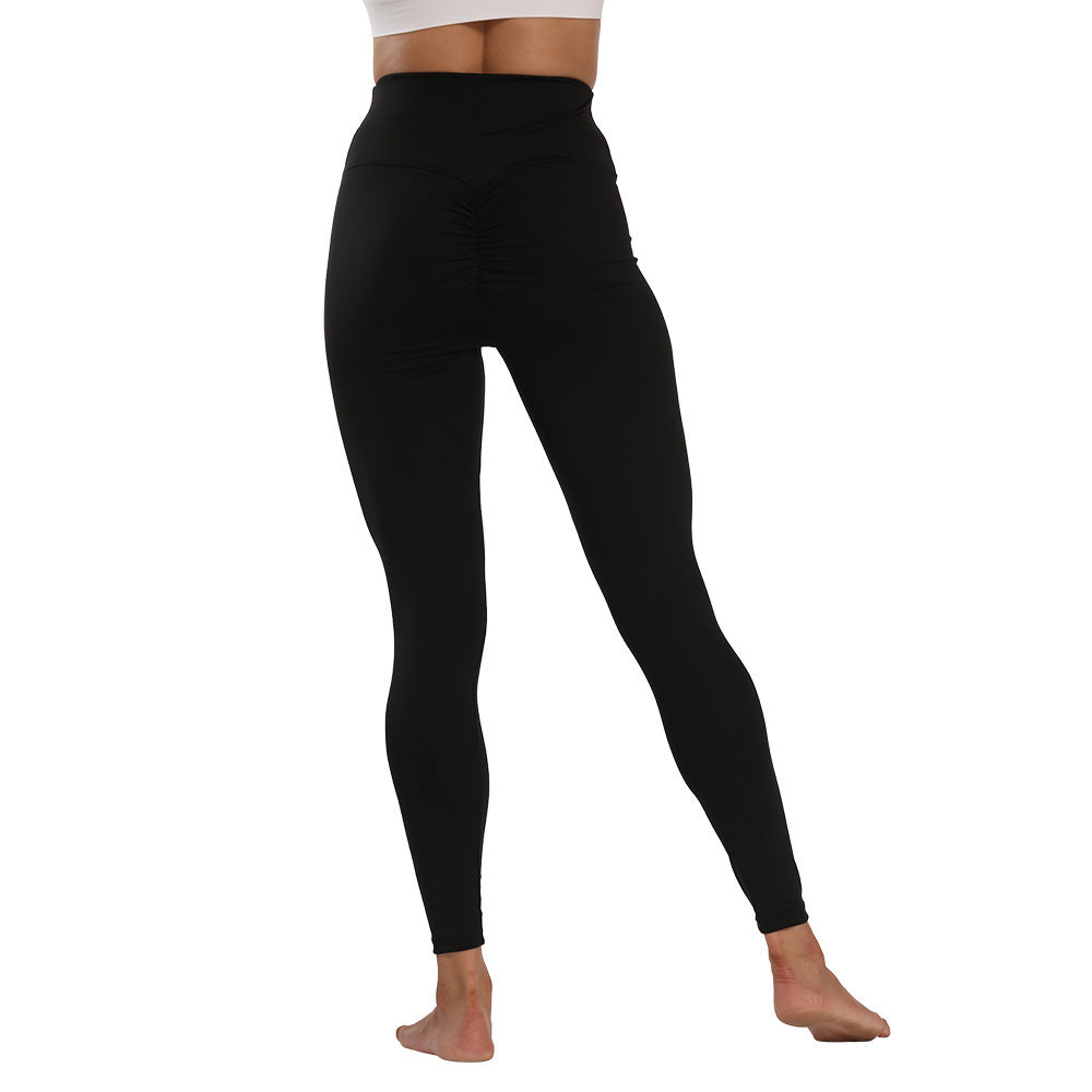 Peach Yoga Pants With Hip And Waist Lift