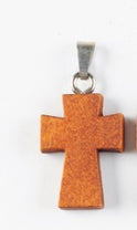 Men's DIY Wooden Cross Pendant