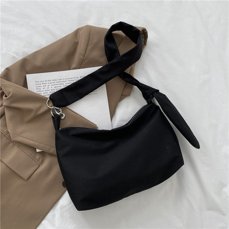 Minority All-match Elegant Campus Canvas Women's Shoulder Bag