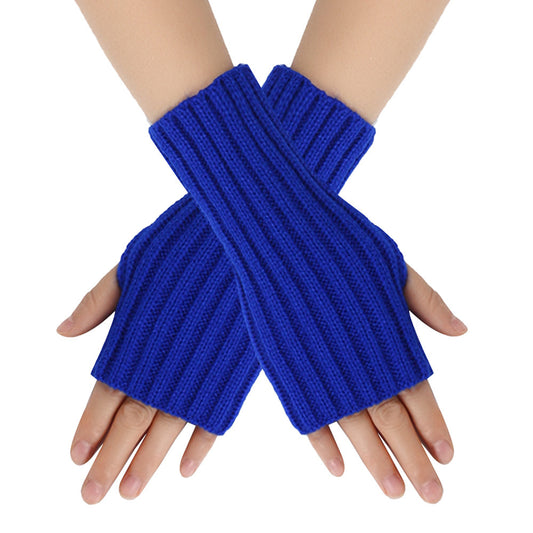 Knitting Wool Gloves Straight Arm Knitted Warm