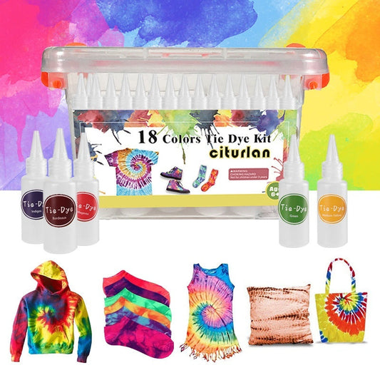 Children's 18 Color Dye Storage Box Set