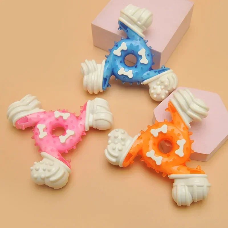 Pet Toy Triangle Bone Grinding Teeth, Durable, Clean Teeth, And Bite Glue Training For Dogs Biting Toys As A Relieving Tool