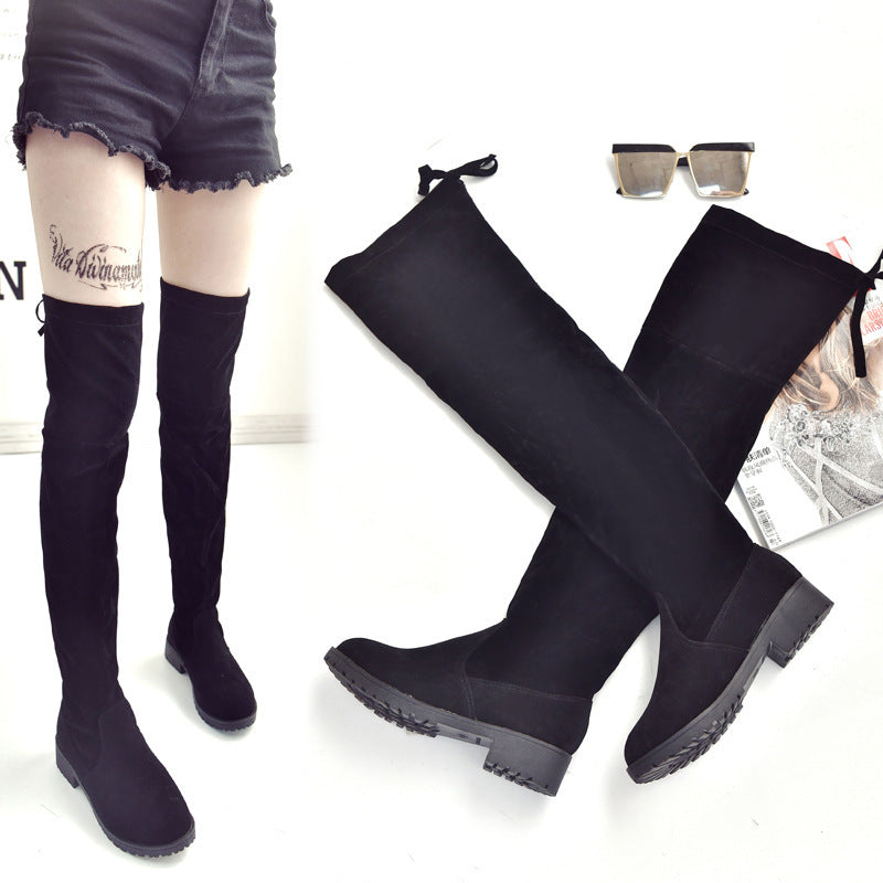 Women's Flat Elastic Overknee Long Boot Boots