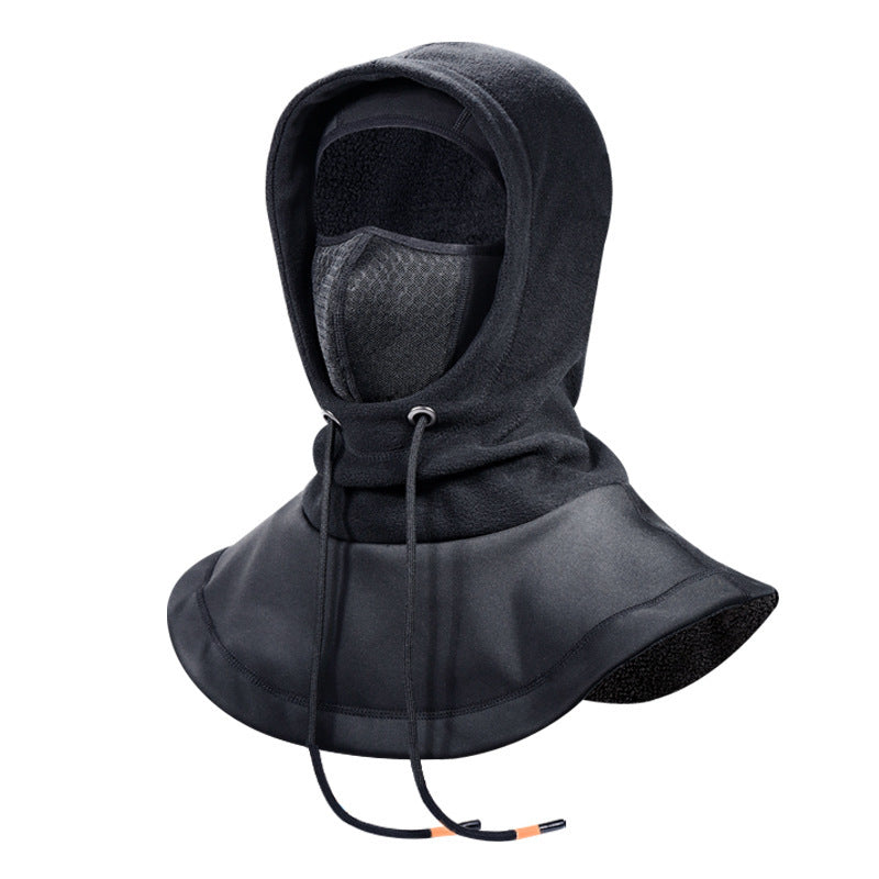 Fleece-lined Thermal Headgear Windproof Neck Protection Bandana Cold Protection Cycling Mask