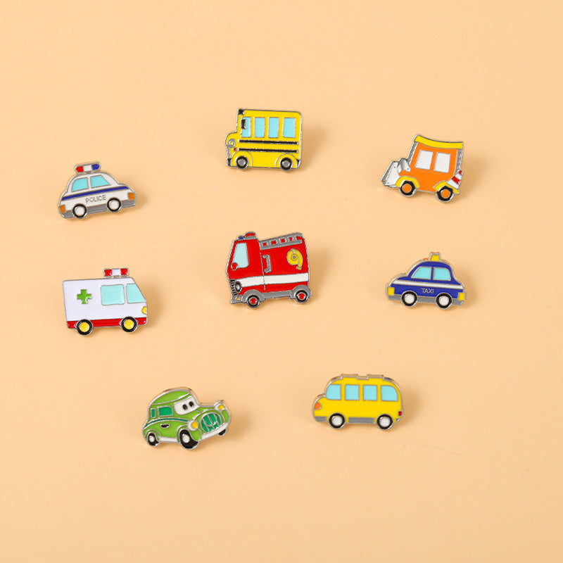 Cartoon Vehicle Series Alloy Jewelry Brooch