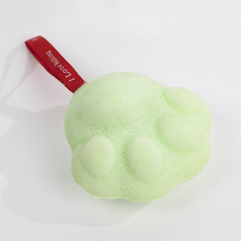 Cat's Paw Loofah Soft Honeycomb Children Baby Bath Foaming Sponge