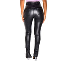 Casual Pants High Waist Slimming And Tight Women Leather Pants