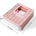 Fully Enclosed Odor-proof Drawer Foldable Cat Litter Basin