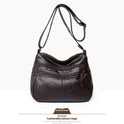 Messenger Bag Shoulder Washed Soft Leather Middle-aged And Elderly Versatile