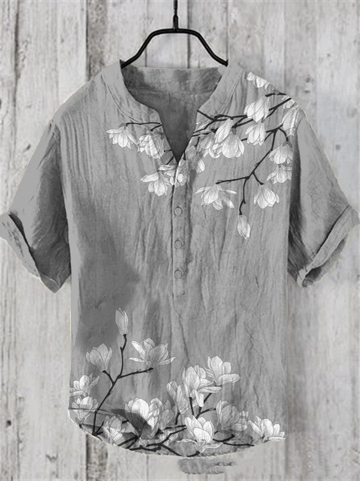 Summer Men's Short-sleeved Shirt Printing