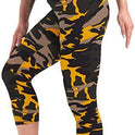 Slimming Cropped Pants High Waist Print Leggings