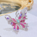 High-end Lavender Purple Butterfly Ring