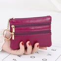 Women's Coin Purse Short Authentic Leather Tactile Feel