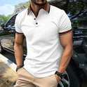 Business Colorblock All-matching T-shirt