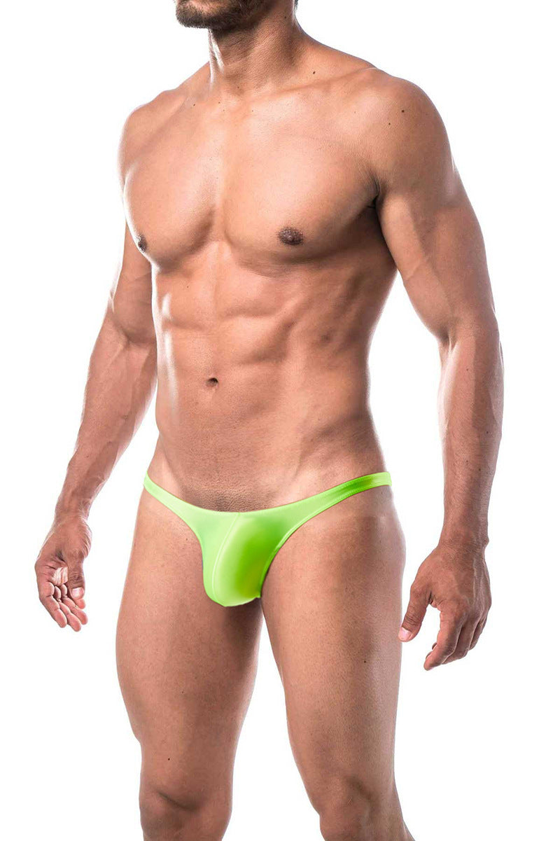 Silky Shiny Sexy Silky Transparent Glossy Hipster Men's Thong T-shaped Panties Sexy