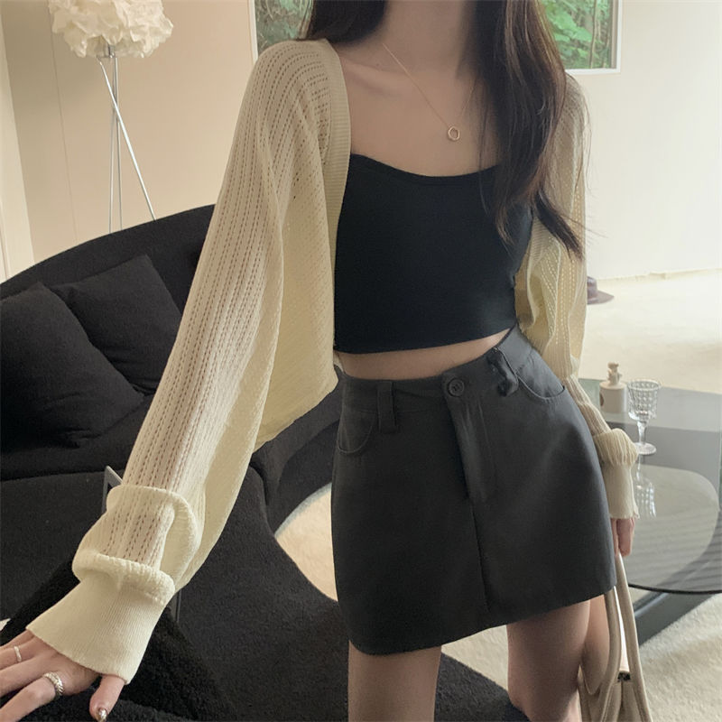 Women's Summer Hollow-out Long-sleeved Sweater Top