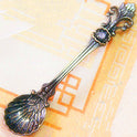 Creative Retro Pattern Alloy Stirring Dessert Spoon