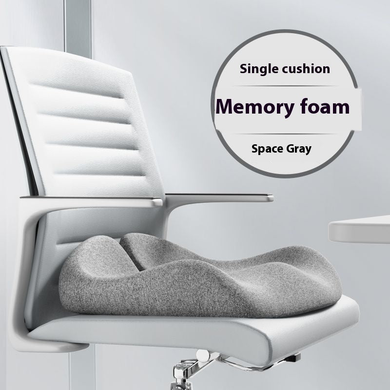 Cushion Office Chair Cushion Long-sitting Artifact Thickened Non-collapse Memory Foam Seat Cushion Ice Silk Breathable Men Seat Cushion