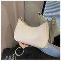 Women's Underarm Bag Solid Color Small Square Handbag Fashion Shoulder Bags