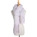 Mohair Twist Braid Plush Scarf For Women Winter Thickened