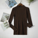 Early Autumn Half Turtleneck Sweater Ladies Pullover