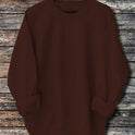 Men's Solid Color Light Plate Long Sleeved Sweatshirt