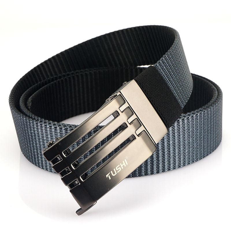 Men's Simple Rotary Automatic Buckle Belt