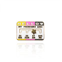 New Product My Social Pronoun Sliding Selection Cartoon Brooch Metal Keychains Pendant