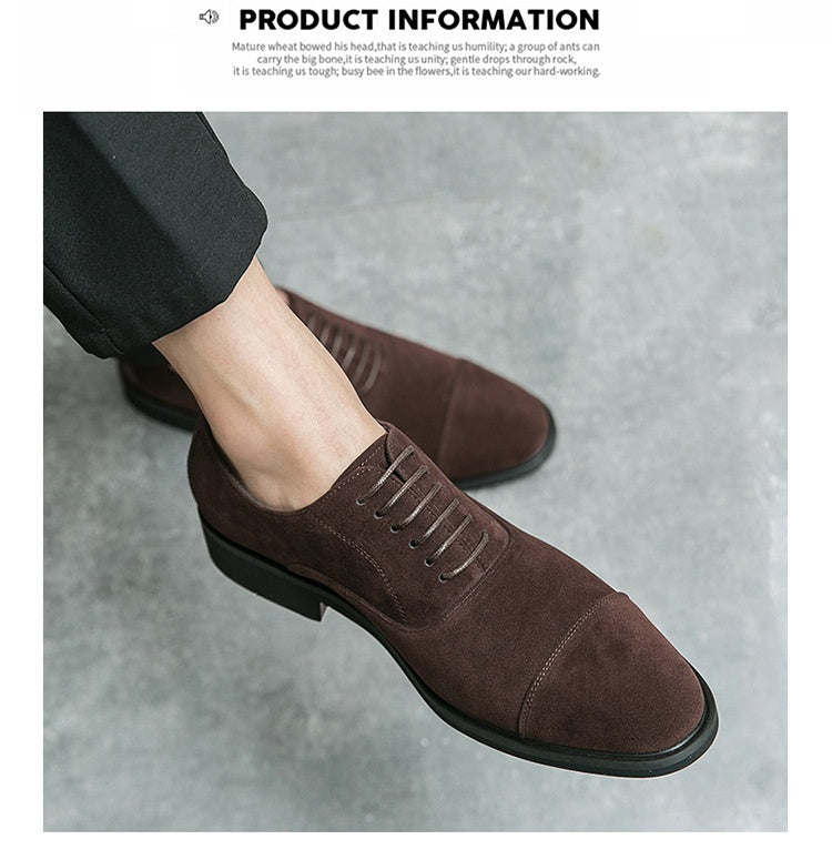 Frosted Business Casual Leather Shoes