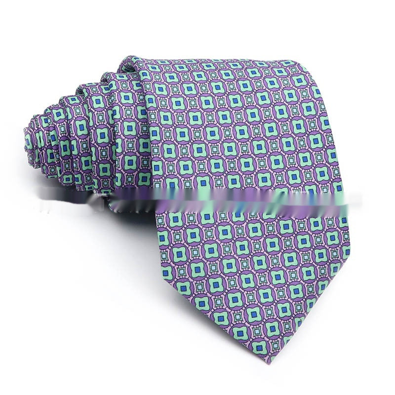 Business Polyester Men's Printed Workplace Tie