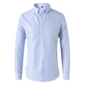 Men's Long-sleeved Slim Casual Striped Shirt