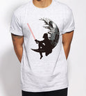 Plus Size Jedi Print Comic Short Sleeve