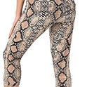 Slimming Cropped Pants High Waist Print Leggings