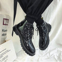 Winter Net Celebrity Same Paragraph Shiny Tooling High-top Shoes And Boots