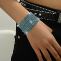 Women's Diamond Elastic Bracelet Wrist Ring Gems