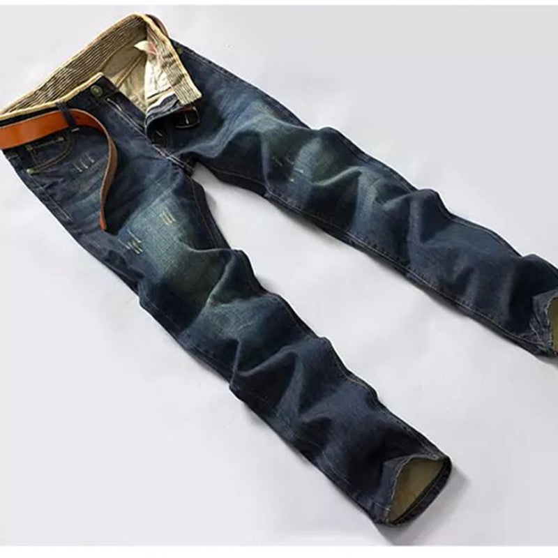 Men's retro pants straight-leg pants