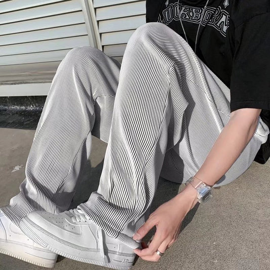 Men's Thin Loose Straight-leg Wide-leg Pants