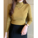 Half Turtleneck Bottoming Shirt Women's Long-sleeved Sweater Top