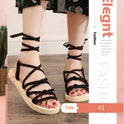 Women's Casual Flannel Flat Sandals