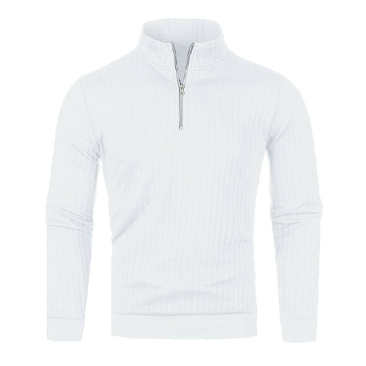 Men's Half-high Collar Zipper Sweater