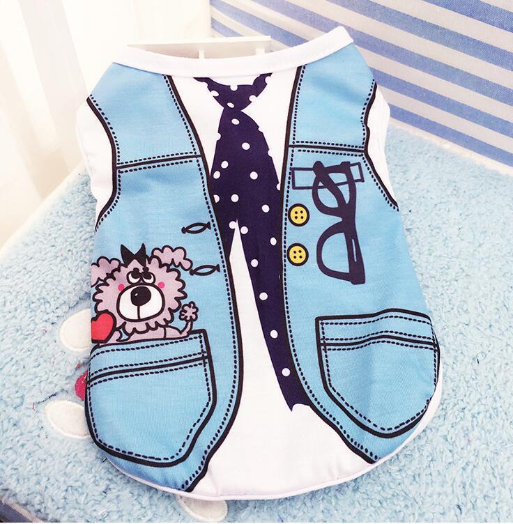 Fake Strap Pet Spring Summer Cotton Clothes