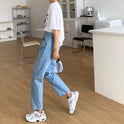 New Loose High Waist Straight Pants Mop Trousers