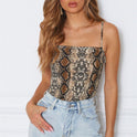 Leopard-print snake print sexy camisole