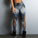 Printed yoga pants movement