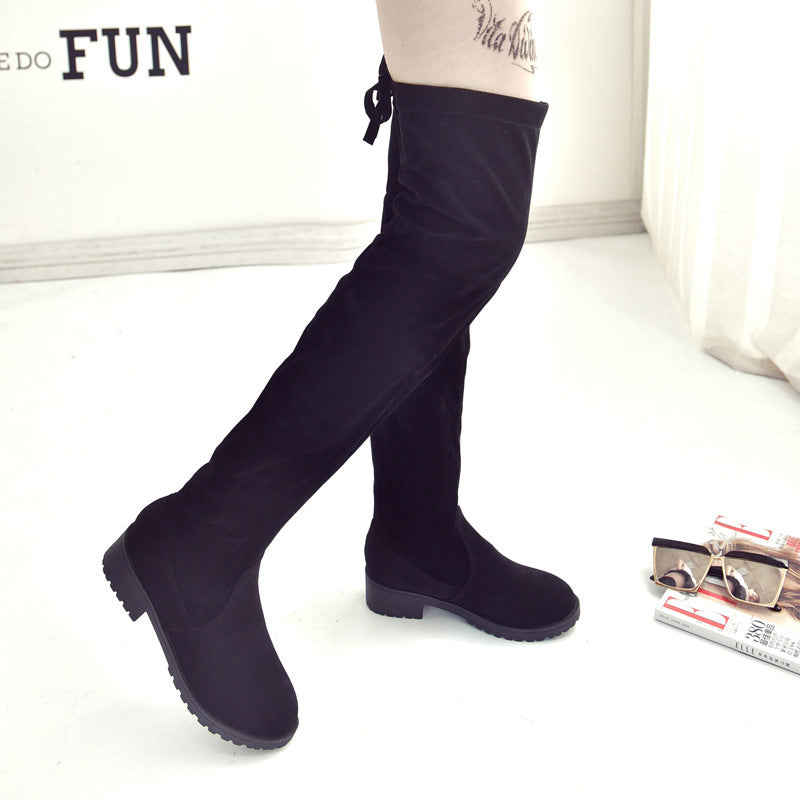 Women's Flat Elastic Overknee Long Boot Boots