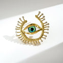 European And American Retro Devil's Eye Brooch