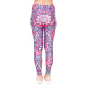 Printed high-rise sport cropped trousers