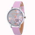 ساعات كوارتز نسائية من العلامة التجارية الكبرى Huawa Belt تباع بسرعة Wish Source Broken Flower Watches