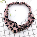 Pink leopard print headband