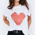 Cartoon Love Sweet Cute Short Sleeve